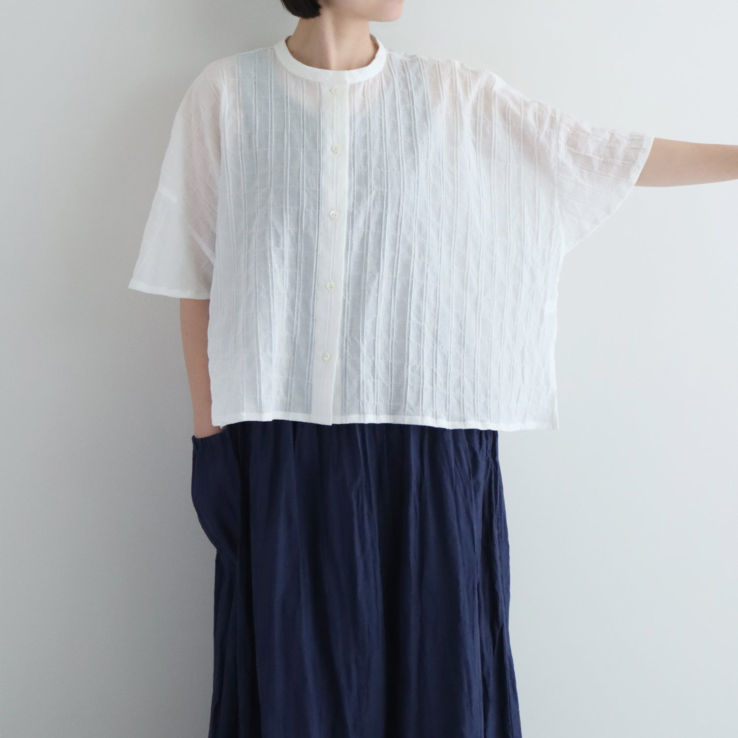 ポプリ pot-pourri　２wayブラウス　リネン　サイズＦ　新品未使用 ポプリ pot-pourri 2wayブラウス リネン サイズF 新品未使用