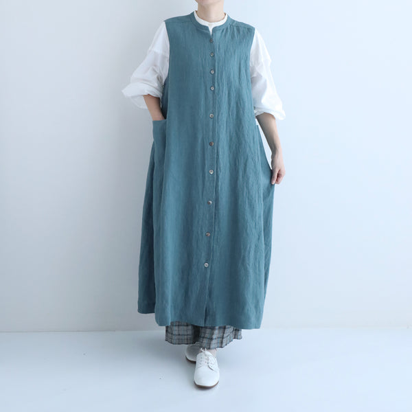 @ pot-pourri ポプリ ノースリーブ ワンピース ロング リネン ジレ エルメノースリワンピース| pot-pourri online shop