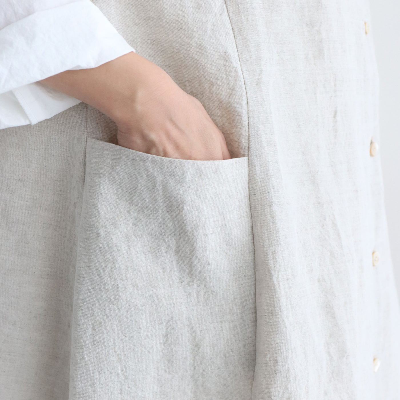 ポプリ企画　pot-pourri エルメノースリ　ワンピース　ナチュラル　ジレ エルメノースリワンピース| pot-pourri online shop