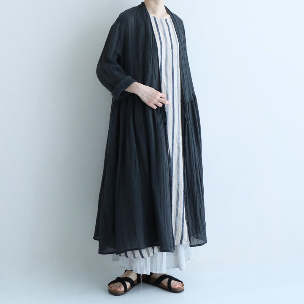 Plage リネン100% レースカシュクール 黒 Plage リネン100% レースカシュクール 黒 ミラカシュクール | pot