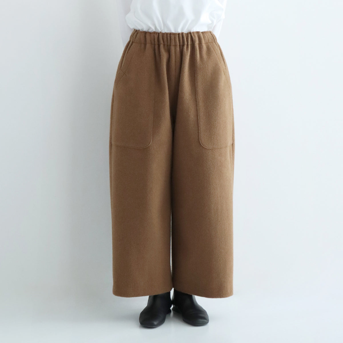 美品pot-pourriリネン 100%パンツ /ウエストゴム/紐付き日本製 ボトムス – pot-pourri online shop