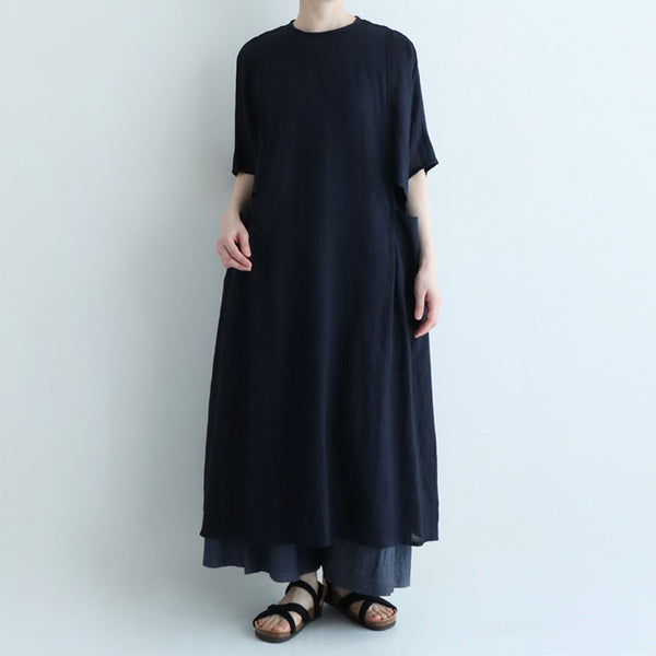 【美品】 ポプリ企画 pot-pourri リネン100% ロングワンピース コンセプト – pot-pourri online shop