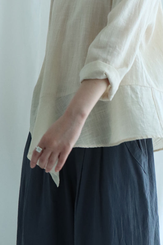 値下げ 美品 pot-pourri ポプリ リネン 羽織り