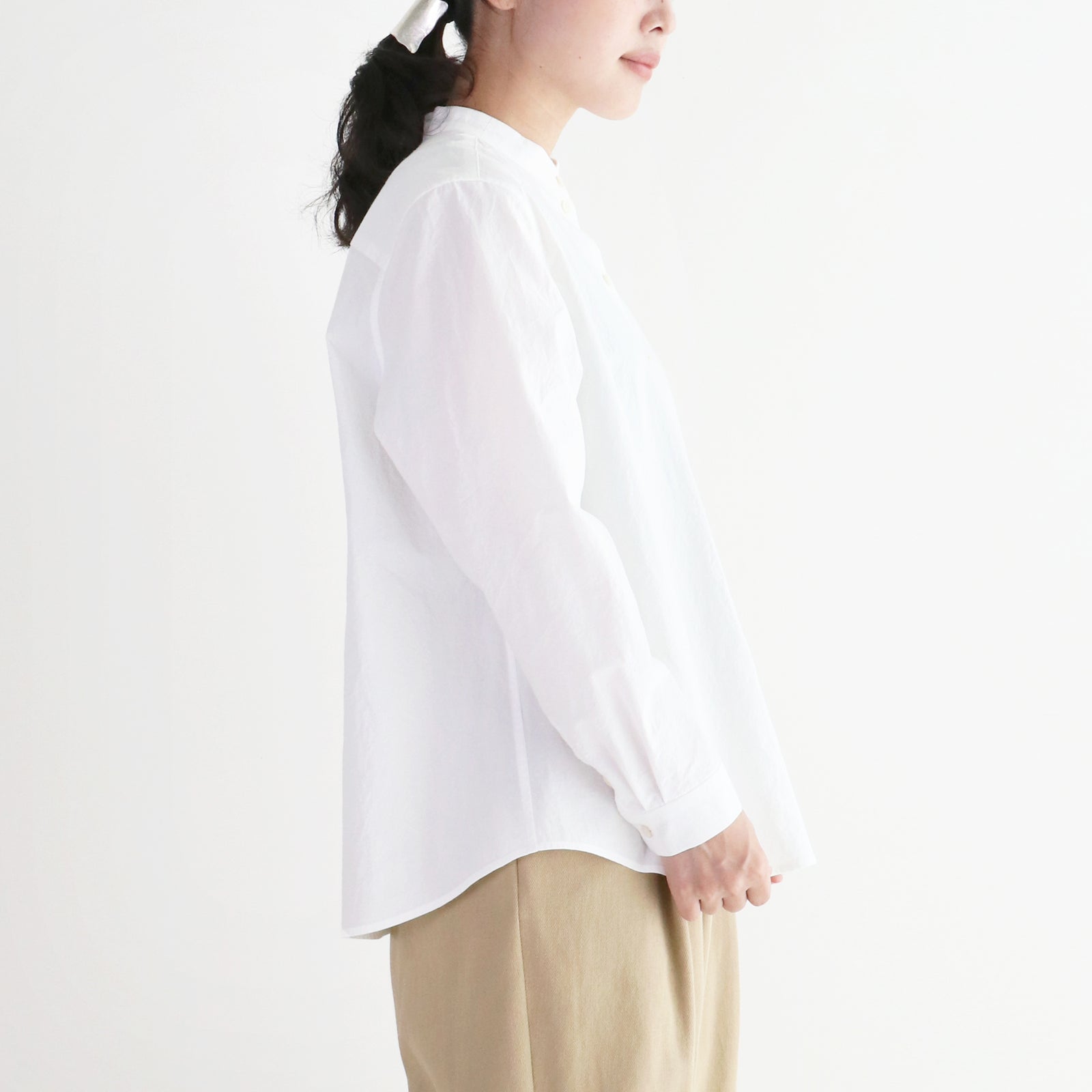 エームスタンドカラーシャツ | pot-pourri online shop