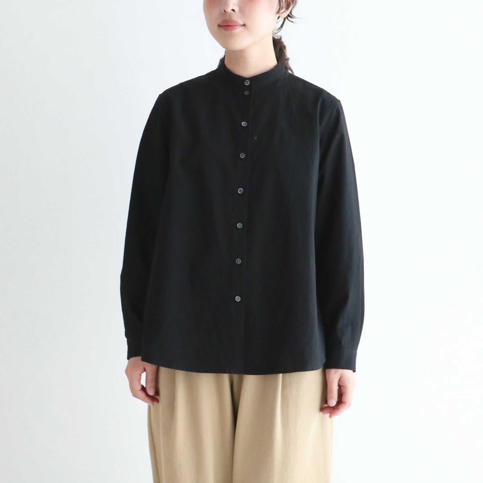 エームスタンドカラーシャツ | pot-pourri online shop
